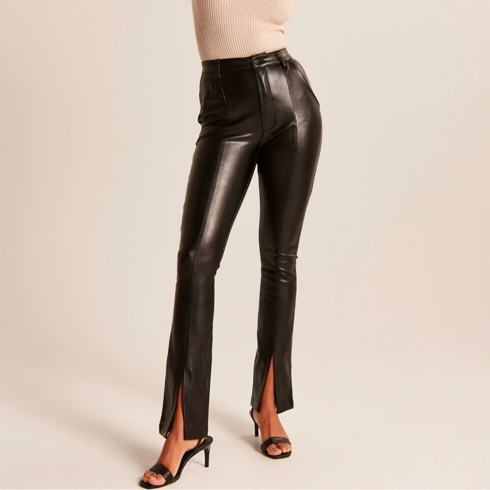 Abercrombie & Fitch The Skinny Ultra High Rise Pants Split Front Women’s Sz 26/2